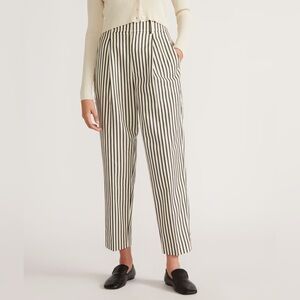 Everlane The TENCEL™ Way-High® Taper Pant in stripe